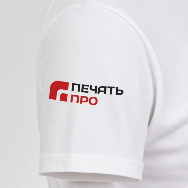 Логотип на рукаве «Печать Про» — визуализация.